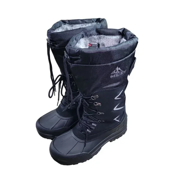 NortiV8 Mens WaterProof Hiking Winter Snow Boots Insulate 3M Sz 9 Mountaineer 1M - Picture 4 of 11